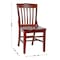 Flash Furniture Dining Chair, School House Back, Mah Wood XU-DG-W0006-MAH-GG - alternate 7